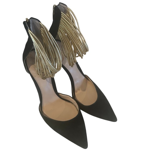 Vince Camuto Elegant Black and Gold Women's Heels 7.5 - Picture 1 of 6